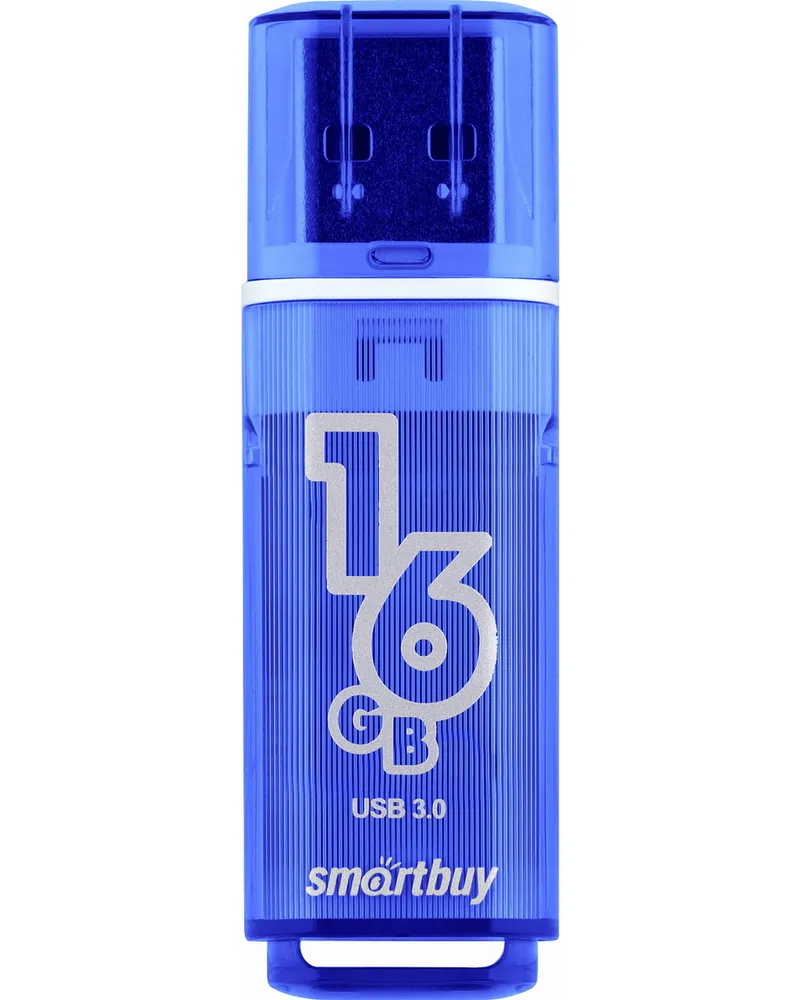 

Флешка 16Gb USB 3.0 SmartBuy Glossy, темно-синий