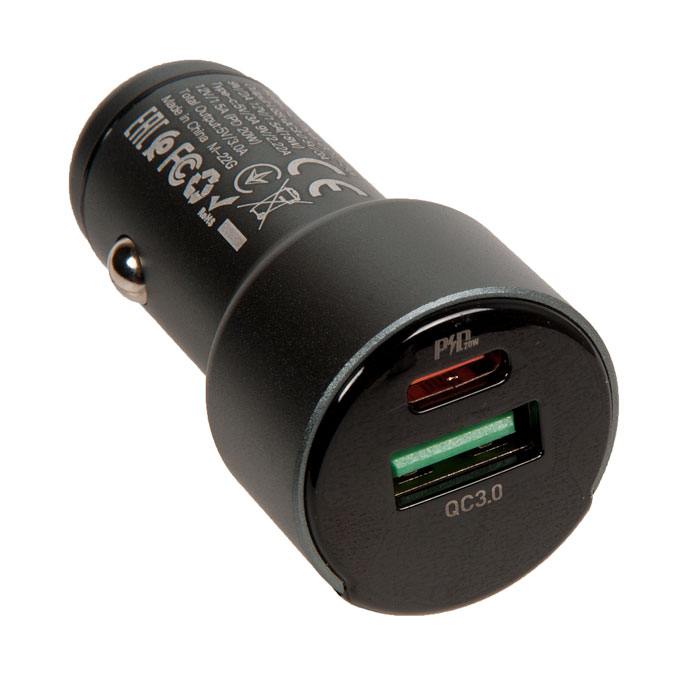 

Автомобильное зарядное устройство Hoco Z42, USB, 1xUSB Type C, QC, серый (901413), Z42