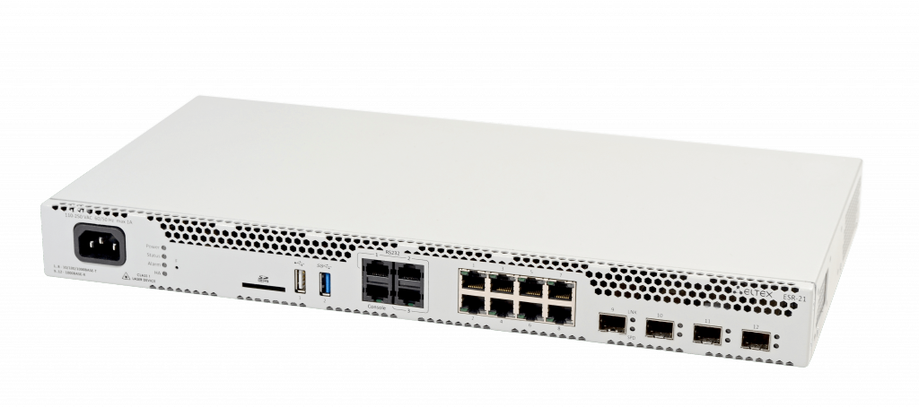 

Маршрутизатор Eltex ESR-21, LAN: 8x1 Гбит/с SFP 4x1 Гбит/с, ESR-21