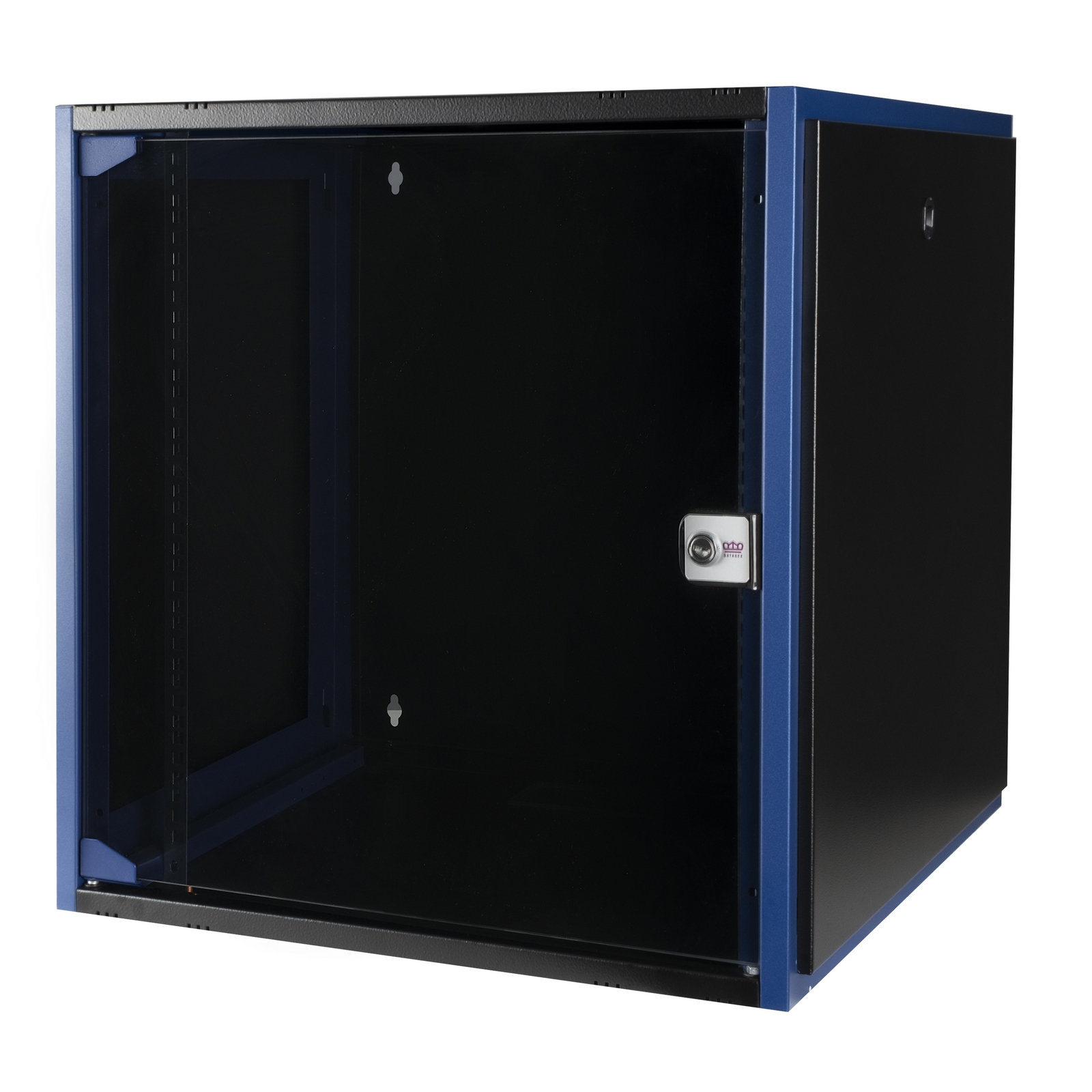 Шкаф телекоммуникационный настенный 12U 600x600 мм, стекло, черный, разборный, Datarex (DR-600221)