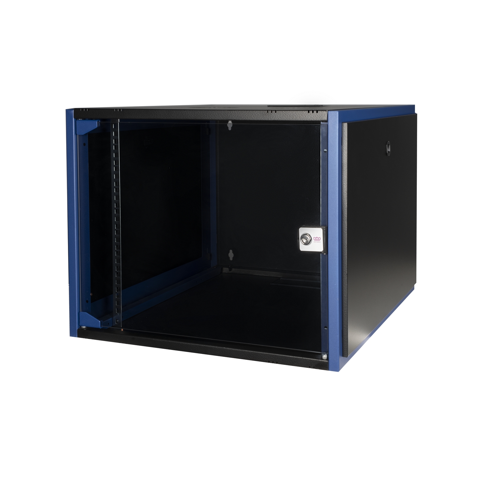 Шкаф телекоммуникационный настенный 9U 600x600 мм, стекло, черный, разборный, Datarex (DR-600121)