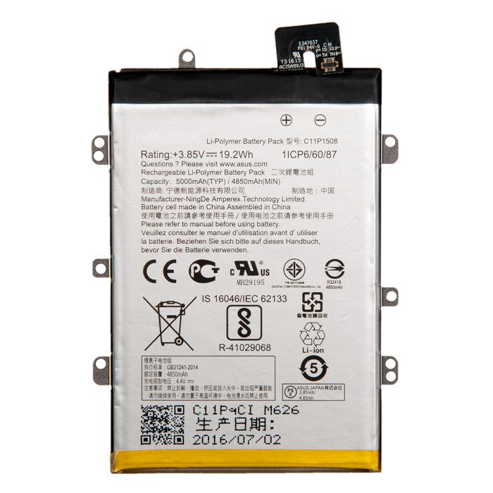 

Аккумулятор C11P1508 для Asus ZenFone Max ZC550KL, 3.85V, 4850mAh (701802), C11P1508