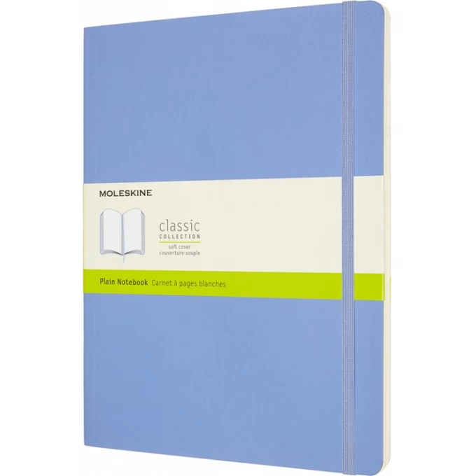 

Блокнот Moleskine CLASSIC SOFT, 190х250мм, без линовки, 192 листов, голубой (QP623B42) (1шт.)