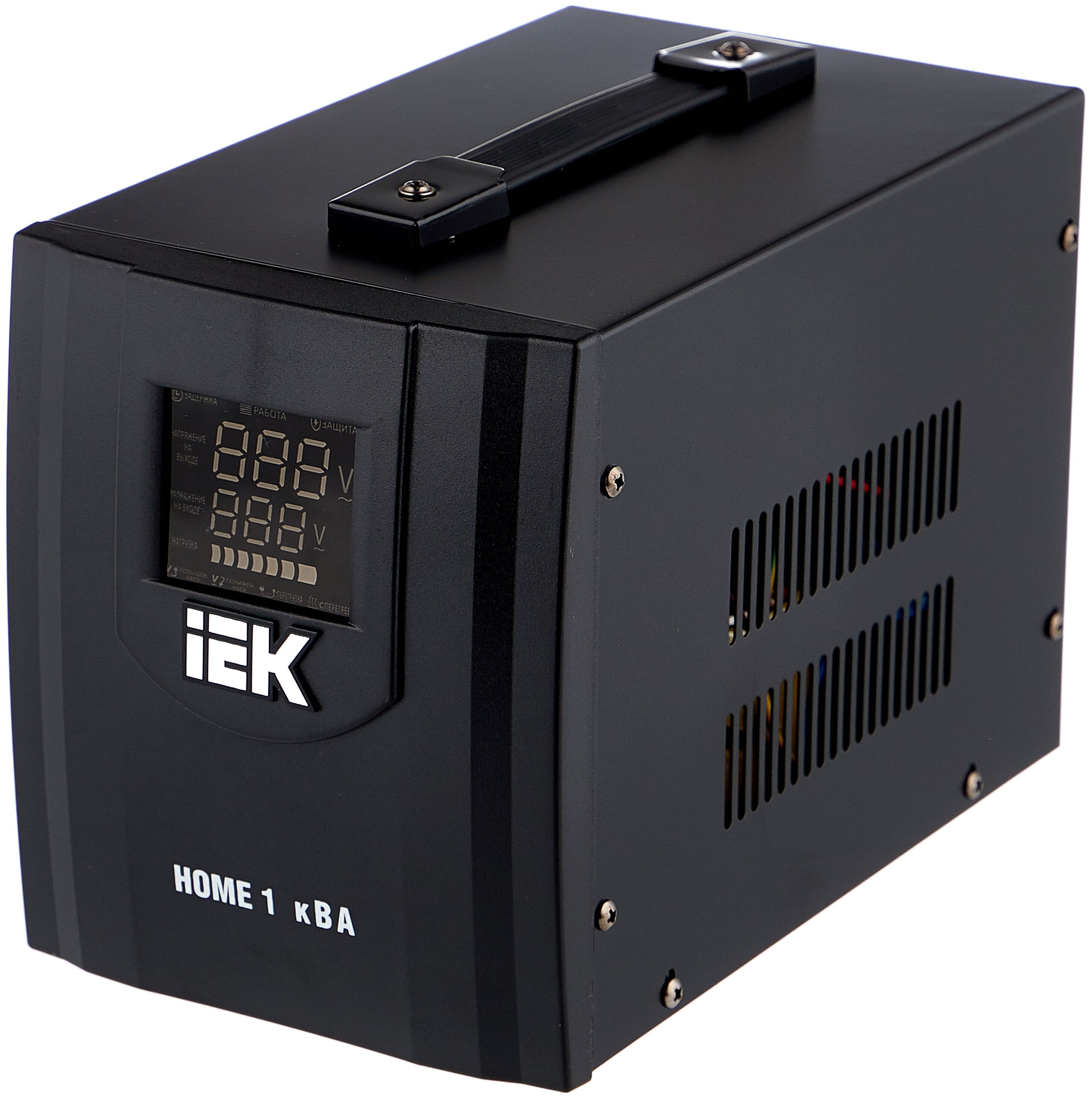 

Стабилизатор напряжения IEK Home СНР1-0-1, 1000 VA, EURO, черный (IVS20-1-01000), Home СНР1-0-1
