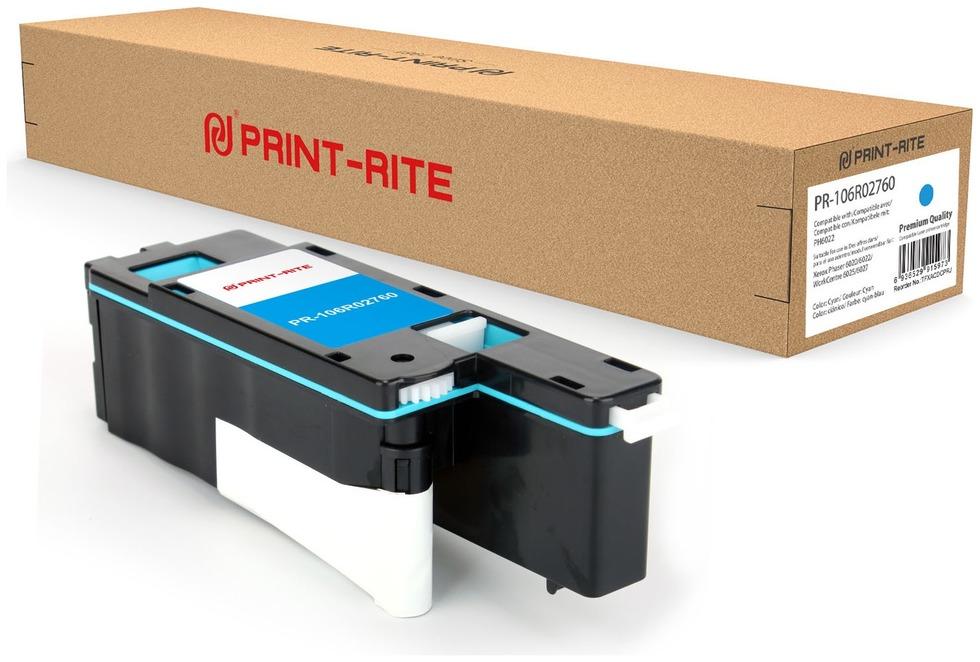 

Картридж лазерный Print-Rite PR-106R02760 (106R02760), голубой, 1000 страниц, совместимый для Xerox Phaser 6020/6022/WC6025/6027