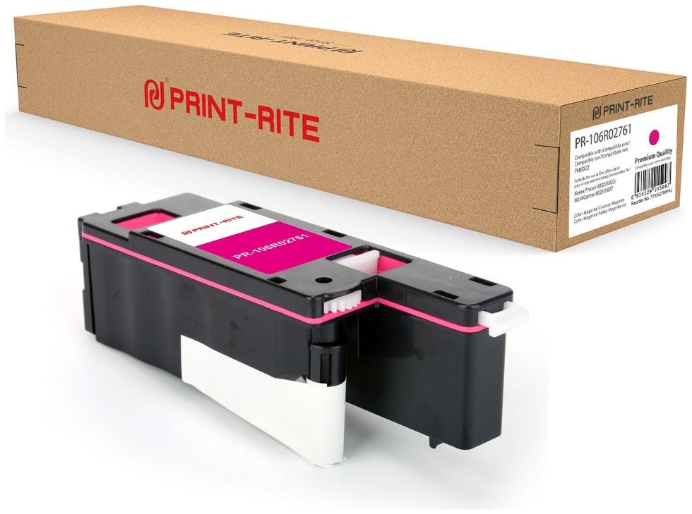 

Картридж лазерный Print-Rite PR-106R02761 (106R02761), пурпурный, 1000 страниц, совместимый для Xerox Phaser 6020/6022/WC6025/6027