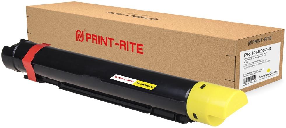 

Картридж лазерный Print-Rite PR-106R03746 (106R03746), желтый, 11800 страниц, совместимый для Xerox VersaLink C7020/C7025/C7030