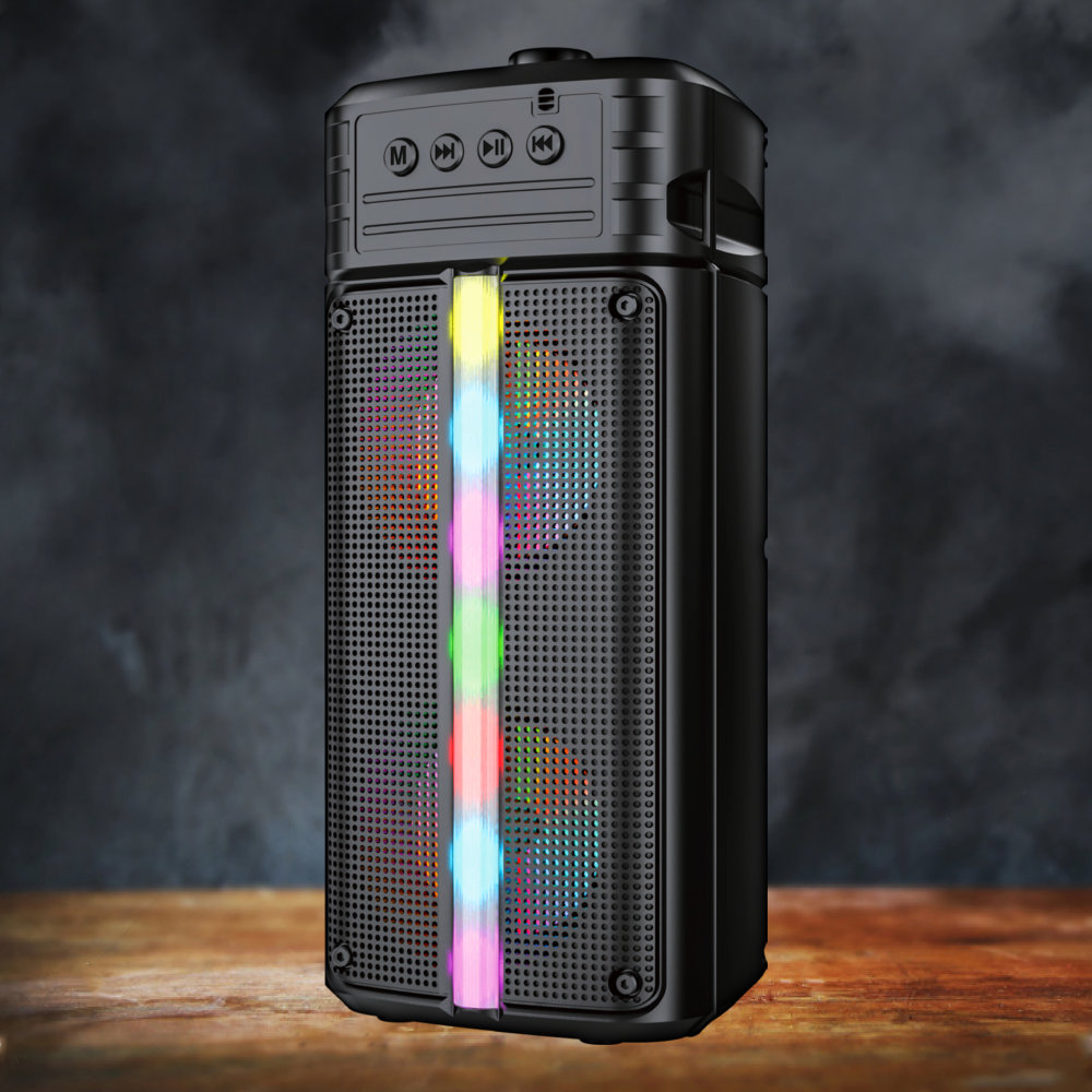 

Портативная акустика 2.0 Ginzzu GM-914B, 20 Вт, FM, USB, microSD, Bluetooth, подсветка, черный (GM-914B), GM-914B