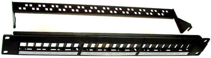 

Патч-панель 19" 1U, порты: 24 x RJ-45, органайзер, LUP5EU-54063, Netko, LUP5EU-54063
