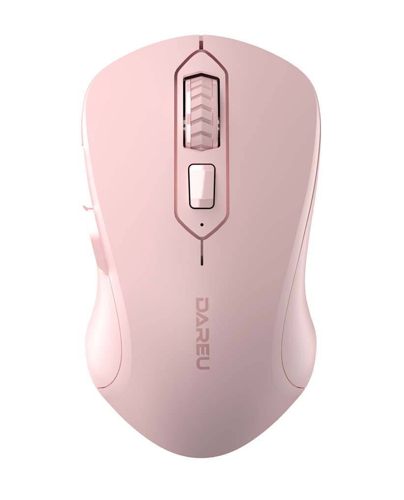 Мышь беспроводная Dareu LM115G Pink, 1600dpi, Bluetooth, розовый (LM115G Pink)