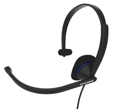 Гарнитура Koss CS-195 USB, USB, черный б/у, после ремонта, следы эксплуатации, комплект полный