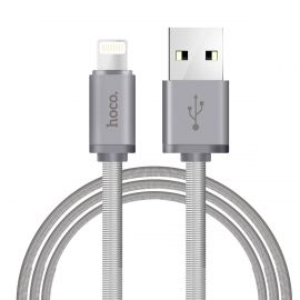 

Кабель USB-Lightning 8-pin, 2.4A, 1м, серебристый Remax Jany Series RC-124i (6972174152844), RC-124i