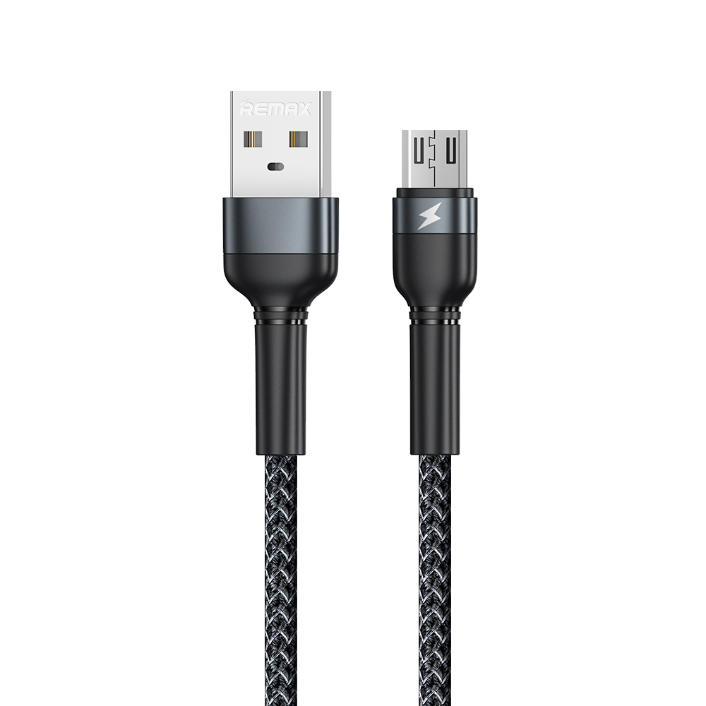 

Кабель USB-Micro USB, 2.4A, 1м, черный Remax Jany Series RC-124m (6972174153568), RC-124m