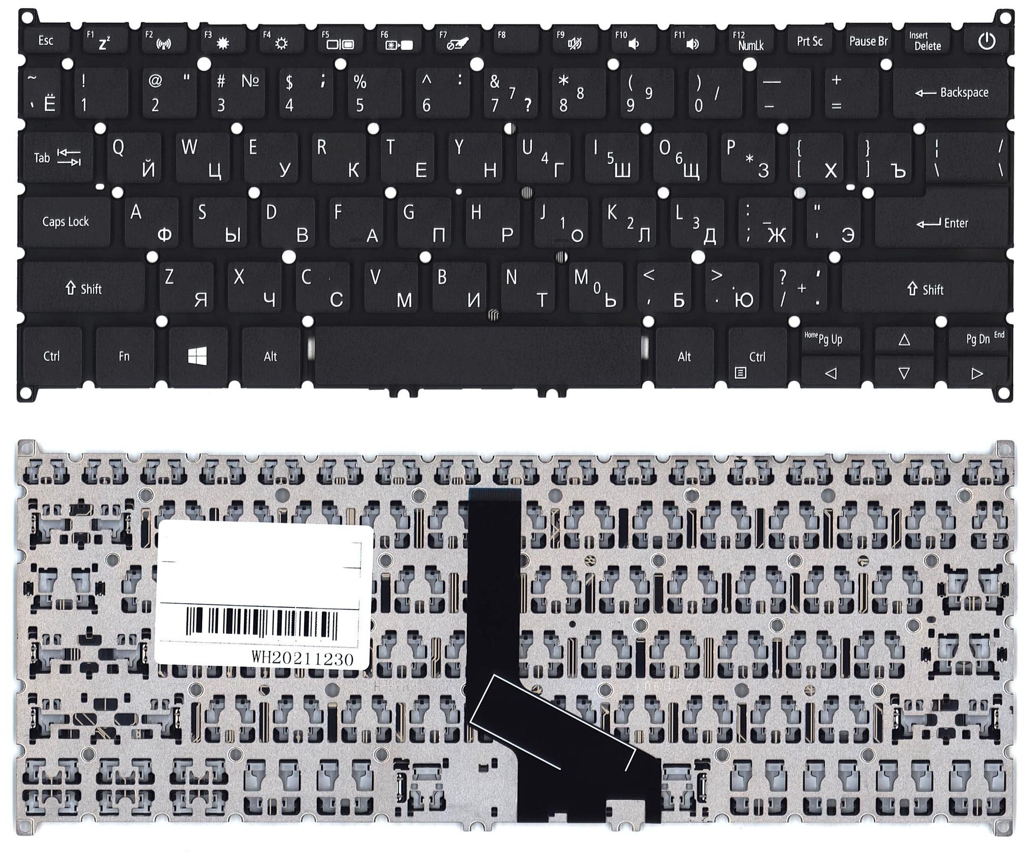 

Клавиатура для ноутбука Acer Swift 3 SF-314 57 черная [846330], Черный, Нет данных