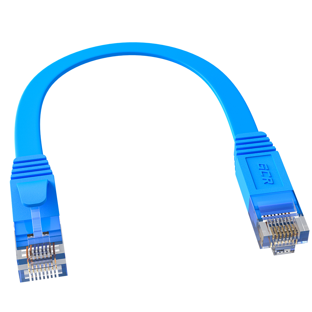 

Патч-корд UTP кат.6, 0.15м, RJ45-RJ45, синий, CU, плоский, Greenconnect PROF GCR-52846 (GCR-52846), GCR-52846