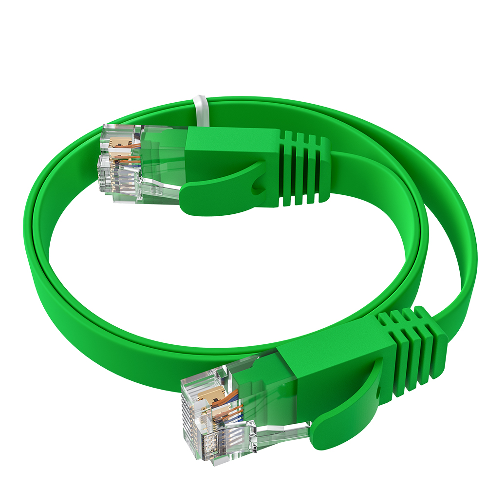 

Патч-корд UTP кат.6, 0.3м, RJ45-RJ45, зеленый, CU, плоский, Greenconnect PROF GCR-52834 (GCR-52834), GCR-52834