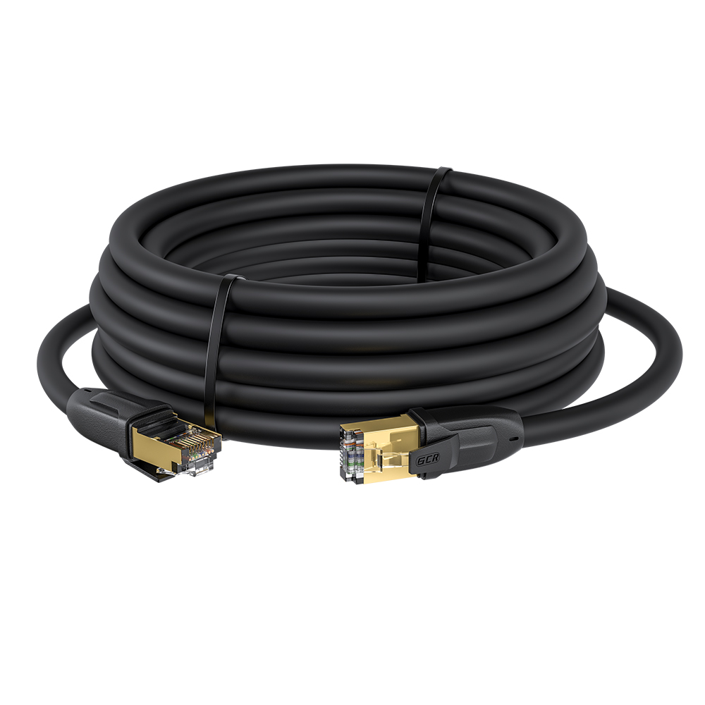 

Патч-корд FTP кат.6, 10м, RJ45-RJ45, черный, CU, Greenconnect PROF GCR-52551 (GCR-52551), GCR-52551