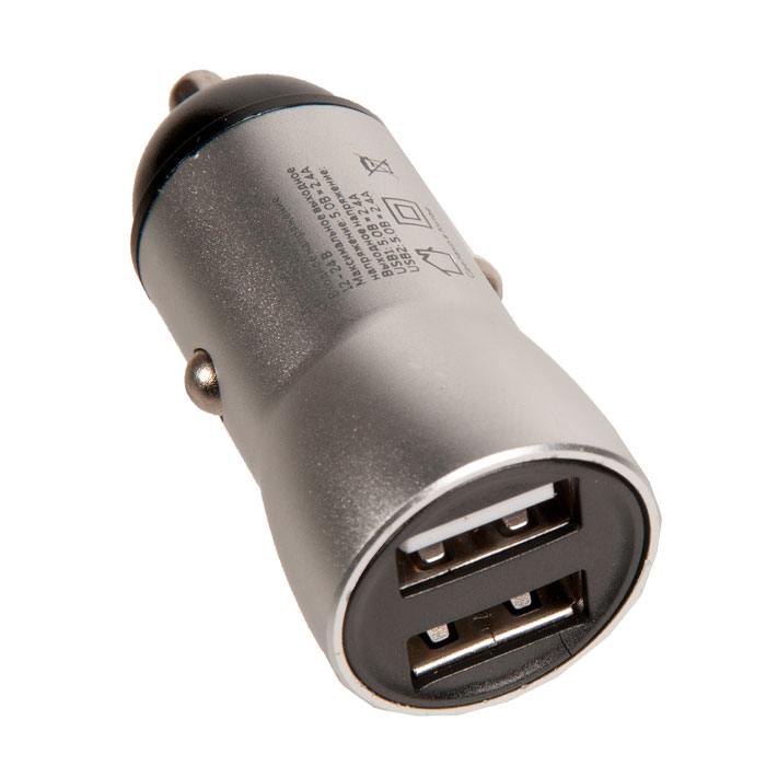 

Автомобильное зарядное устройство More choice AC31, 2xUSB, 2.4А, QC, серебристый (776794), AC31