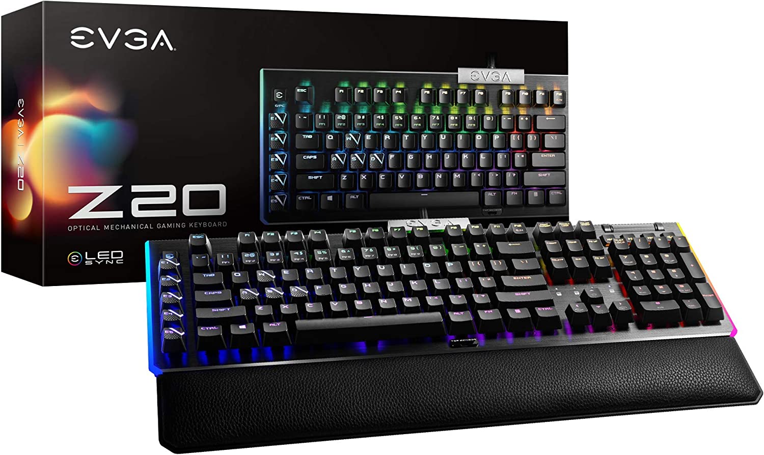 Клавиатура EVGA Z20, USB, черный