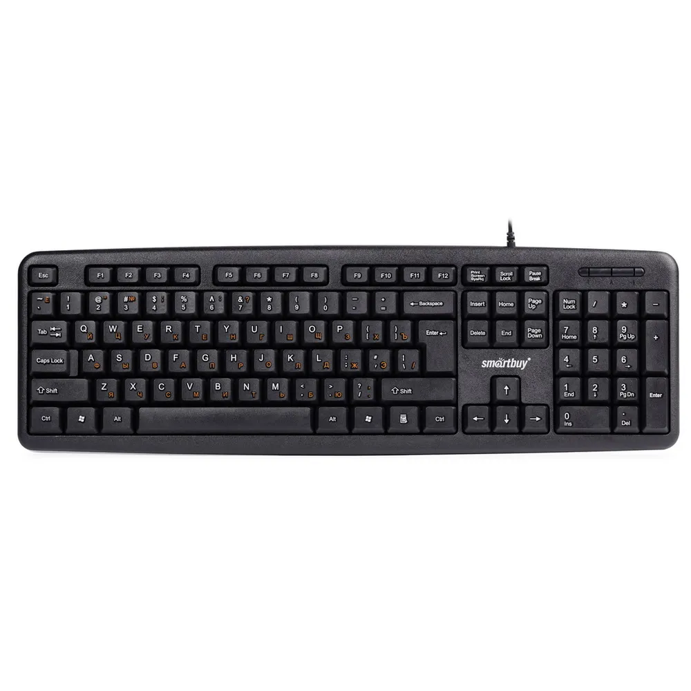 

Клавиатура проводная SmartBuy ONE 113, мембранная, USB, черный (SBK-113U-K), ONE 113
