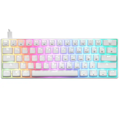 

Клавиатура проводная Razer Huntsman Mini - Mercury Ed., механическая, Red Switch, подсветка, USB, белый (RZ03-03392200-R3R1), Huntsman Mini - Mercury Ed.