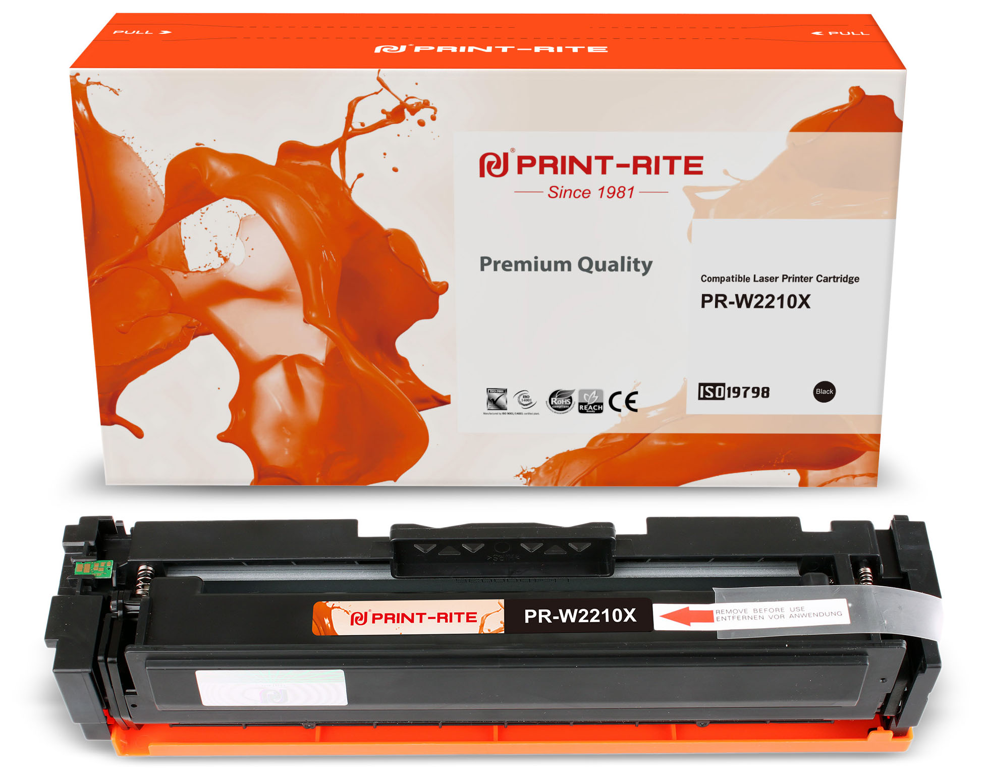 

Картридж лазерный Print-Rite PR-W2210X (№207X/W2210X), черный, 3150 страниц, совместимый для M255/MFP M282/M283
