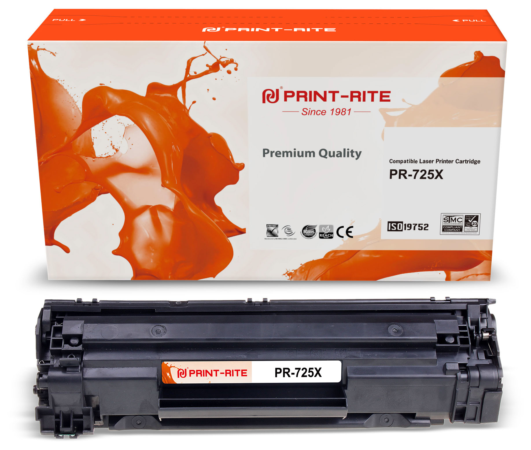 

Картридж лазерный Print-Rite PR-725X (725X), черный, 3000 страниц, совместимый для Canon i-SENSYS LBP-6000 series