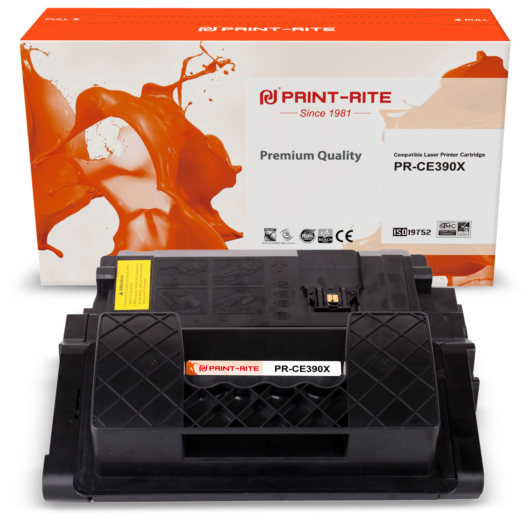 

Картридж лазерный Print-Rite PR-CE390X (№90X/CE390X), черный, 24000 страниц, совместимый для LaserJet M4555