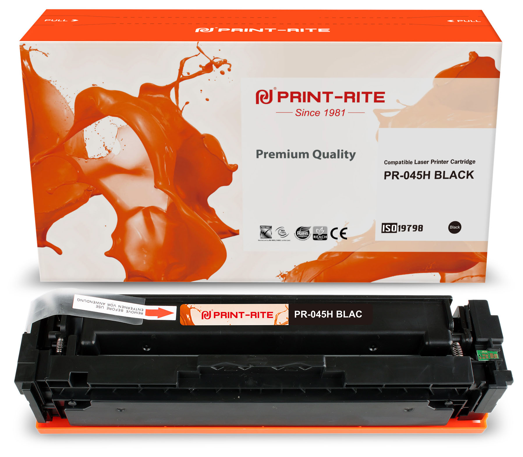

Картридж лазерный Print-Rite PR-045H BLACK (045HBK/1246C002), черный, 2800 страниц, совместимый для Canon i-Sensys LBP 611Cn/ 613Cdw/ MF 631Cn/ 633Cdw/ 635Cx
