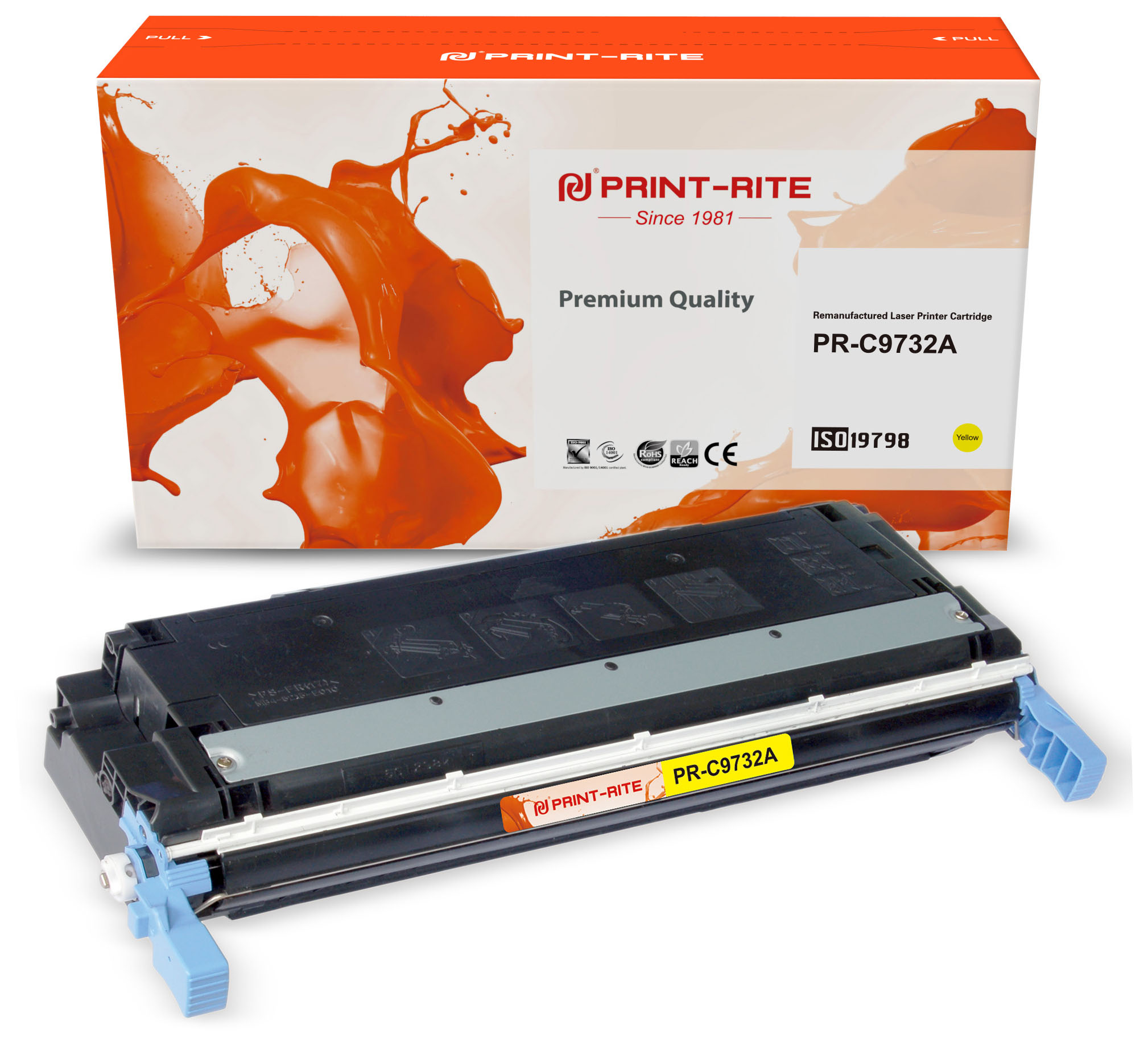 

Картридж лазерный Print-Rite PR-C9732A (№645A/C9732A), желтый, 13000 страниц, совместимый для CLJ5500/5550