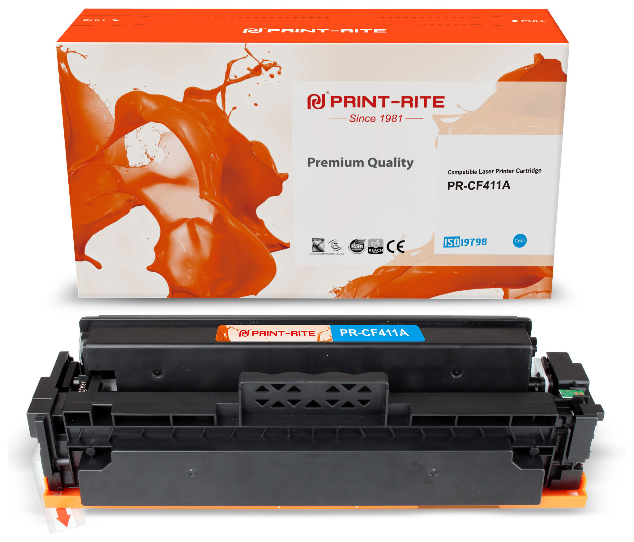 

Картридж лазерный Print-Rite PR-CF411A (№410A/CF411A), голубой, 2300 страниц, совместимый для LaserJet Pro M452dn / M452dw / M477fdn / M477fdw / M477dw / M477fnw