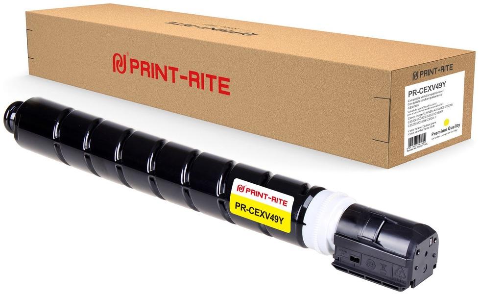 

Картридж лазерный Print-Rite PR-CEXV49Y YELLOW (C-EXV49Y/8527B002), желтый, 19000 страниц, совместимый для Canon IR C3320/C3320i/C3325i/C3330i/C3500/C3520i MFP/C3525i MFP/C3530i MFP