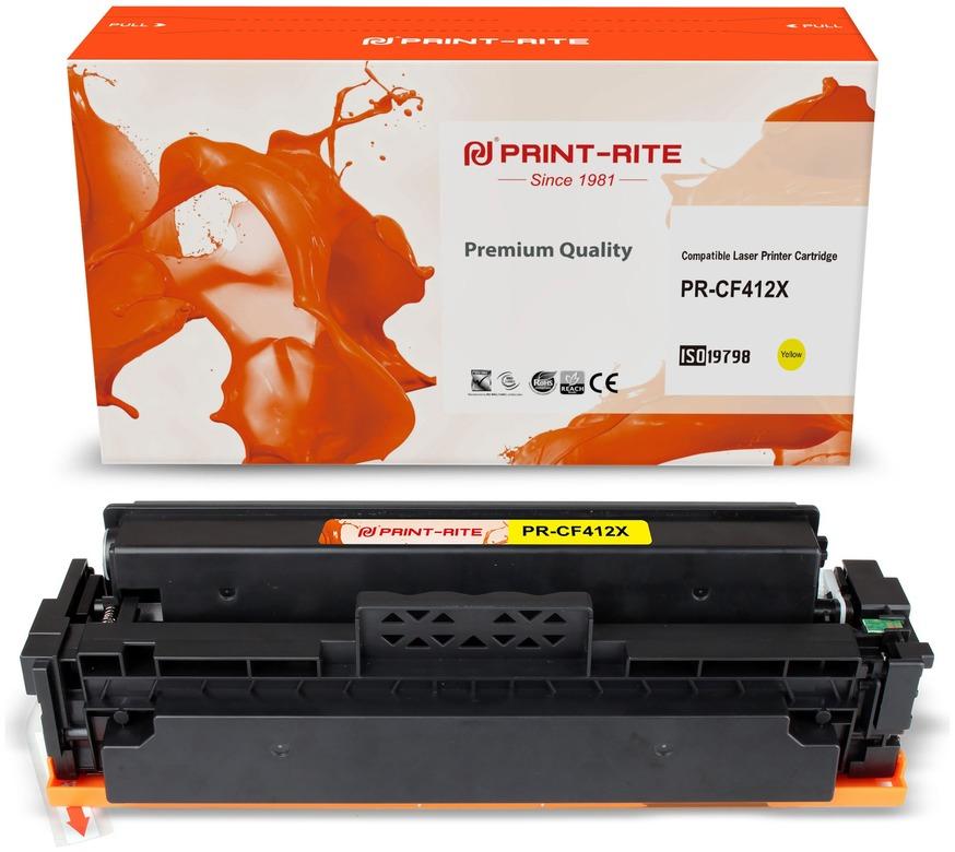 

Картридж лазерный Print-Rite PR-CF412X (№410X/CF412X), желтый, 5000 страниц, совместимый для CLJ Pro M452dn/ M452dw/M477fdn/M477fdw