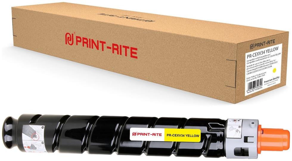 

Картридж лазерный Print-Rite PR-CEXV34 YELLOW (C-EXV34Y/3785B002), желтый, 19000 страниц, совместимый для Canon IR Advance C2030L/C2030i/C2020L/C2020i/C2025i