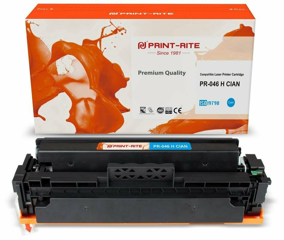 

Картридж лазерный Print-Rite PR-046H CIAN (046HC/1253C002), голубой, 5000 страниц, совместимый для Canon LBP 653Cdw/654Cx/MF732Cdw/734Cdw/735Cx