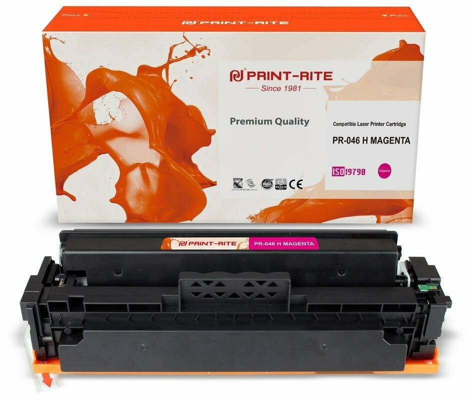 

Картридж лазерный Print-Rite PR-046H MAGENTA (046HM/1252C002), пурпурный, 5000 страниц, совместимый для Canon LBP 653Cdw/654Cx/MF732Cdw/734Cdw/735Cx