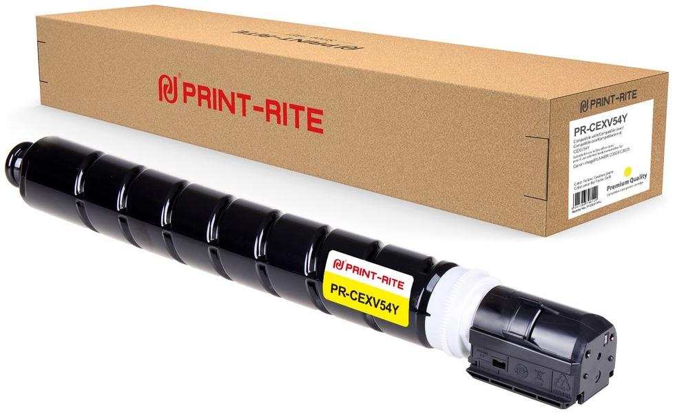 

Картридж лазерный Print-Rite PR-CEXV54Y (C-EXV54Y/1397C002), желтый, 8500 страниц, совместимый для Canon ImageRunner C3025/3025i MFP