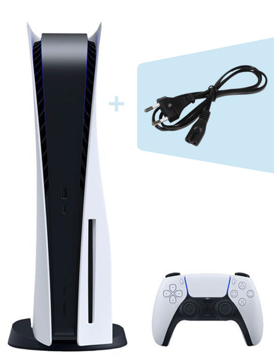 

Игровая приставка Sony PlayStation 5 825Gb, белый/черный + кабель питания (евровилка) (CFI-1000A), PlayStation 5