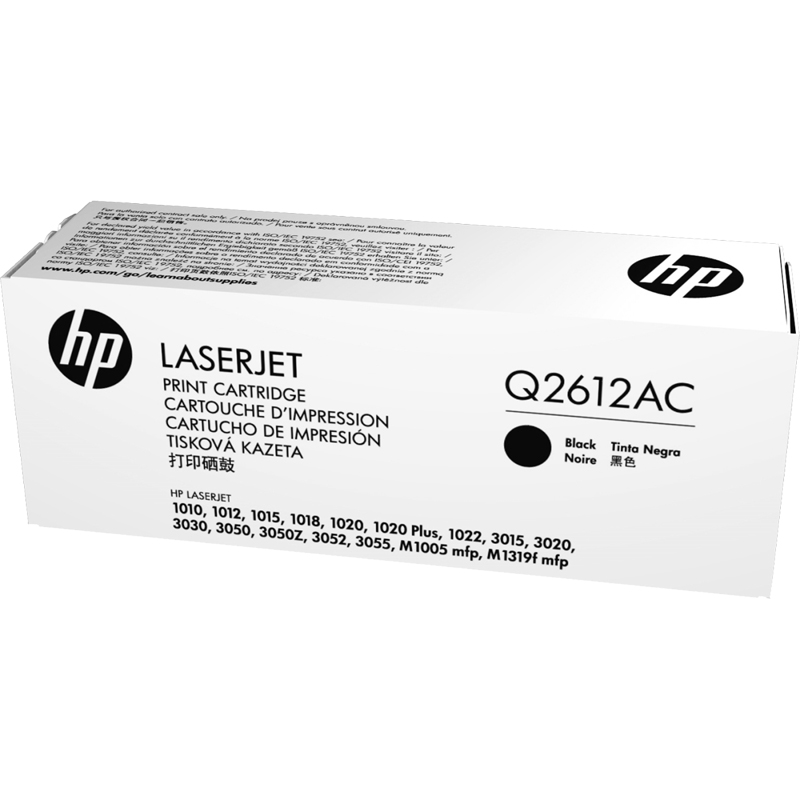 Картридж лазерный HP 12A/Q2612AC, черный