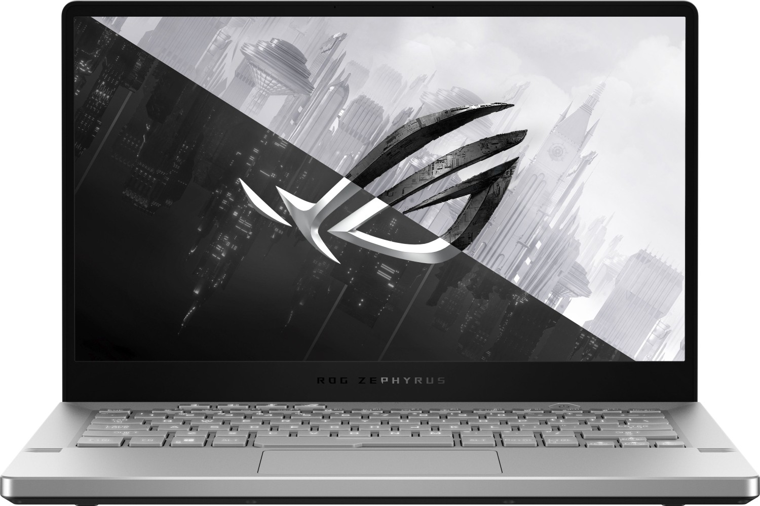 

Ноутбук ASUS ROG Zephyrus G14 GA401QM-211.ZG14 14" IPS 1920x1080, AMD Ryzen 9 5900HS 3GHz, 16Gb RAM, 1Tb SSD, NVIDIA GeForce RTX 3060-6Gb, W10, белый (90NR05S2-M03800), GA401QM-211.ZG14
