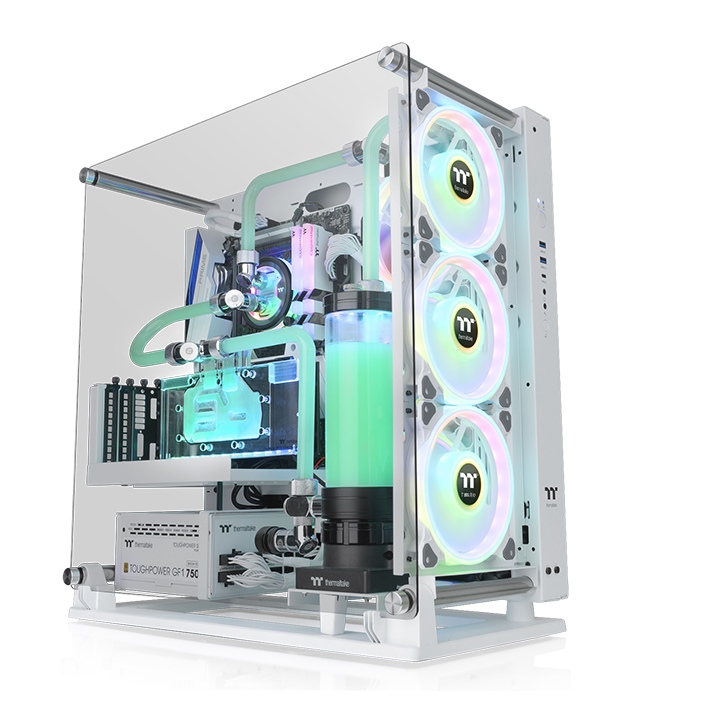 Корпус Thermaltake Core P3 TG Pro, Midi-Tower, без БП, белый