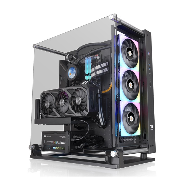 Корпус Thermaltake Core P3 TG Pro, EATX, Midi-Tower, 2xUSB 3.0, USB Type-C, черный, без БП (CA-1G4-00M1WN-09)