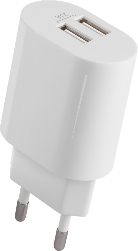 

Сетевое зарядное устройство Defender UPC-24 10.5W, 2xUSB, 2.1A, белый (83679), USB Type C 1м, UPC-24