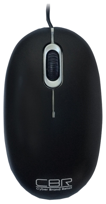 Мышь проводная CBR CM-180, оптическая светодиодная, USB, черный