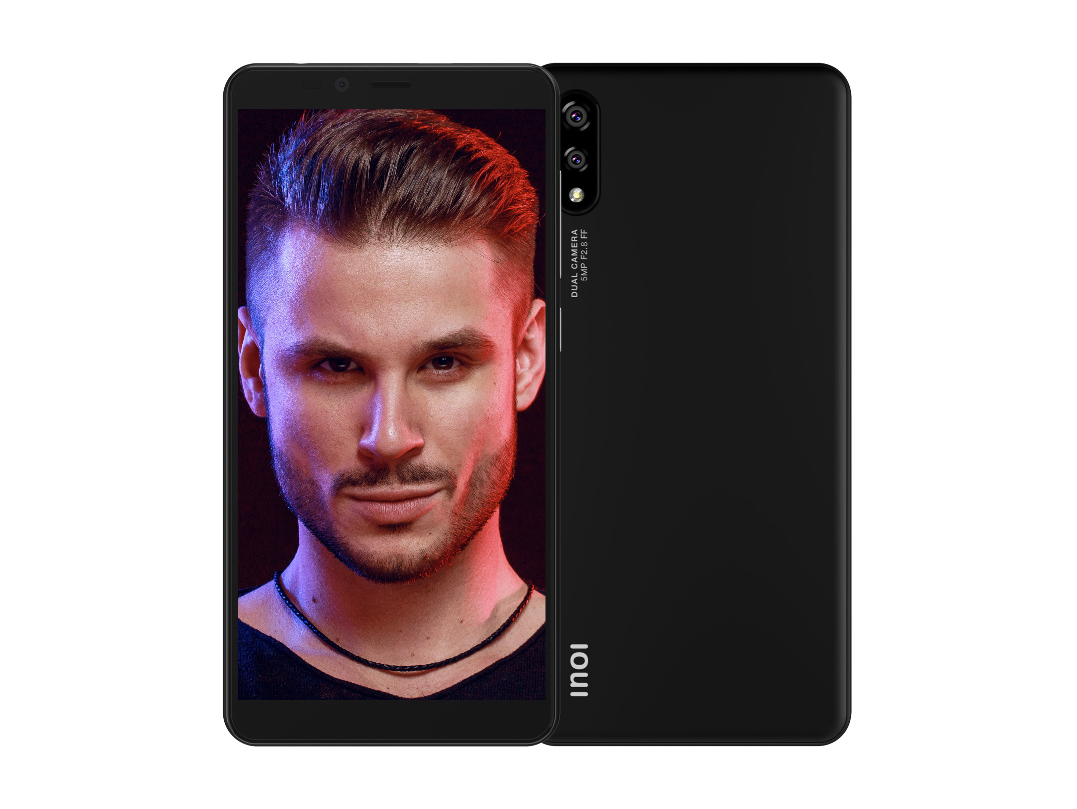 Смартфон INOI 5 Lite 2021, 5.5" 480x960 IPS, Unisoc SC7731E, 2Gb RAM, 16Gb, 3G, Wi-Fi, BT, 2xCam, 2-Sim, 2500mAh, Micro-USB, Android 10, черный б/у мелкие потертости, царапины, полный комплект
