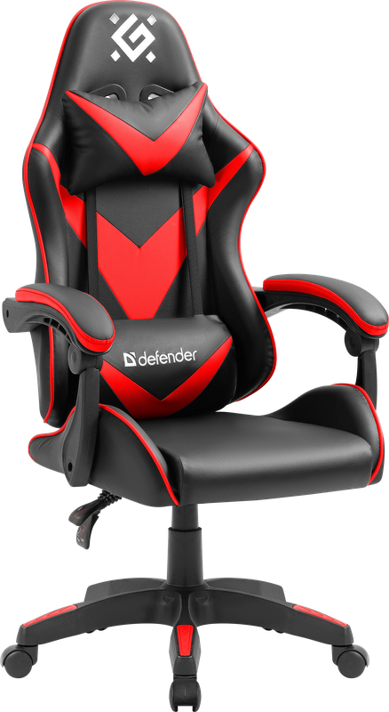 Кресло игровое Defender XCOM, черный/красный (64337)