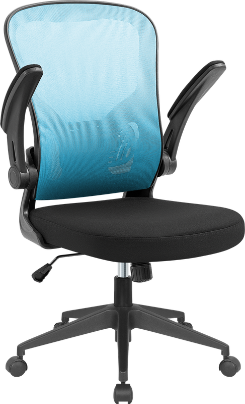 Кресло офисное Defender Akvilon черный/голубой (64324)