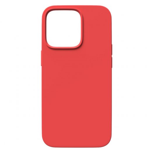 Силиконовый чехол с микрофиброй Red Line для смартфона Apple iPhone 14, силикон, микрофибра, красный (УТ000032942) - фото 1