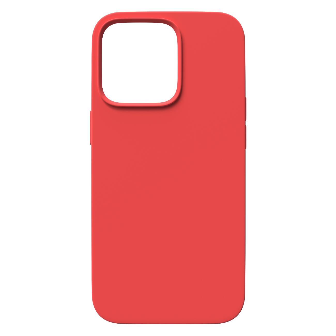 Силиконовый чехол с микрофиброй Red Line для смартфона Apple iPhone 14 Plus, силикон, микрофибра, Red (УТ000032554) - фото 1
