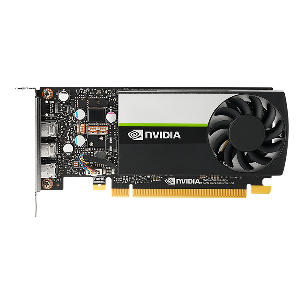 Видеокарта NVIDIA T400, 2Gb DDR6, 64bit, PCI-E, 3miniDP, Retail (900-5G172-2500-000) - фото 1